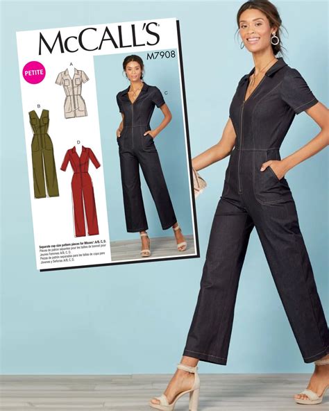 McCall's Sewing Pattern M7908 Misses' / Miss Petite Jumpsuits ...