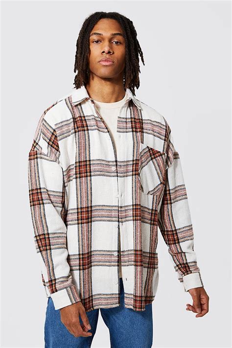 Heavyweight Overiszed Curved Hem Overshirt | boohoo UK