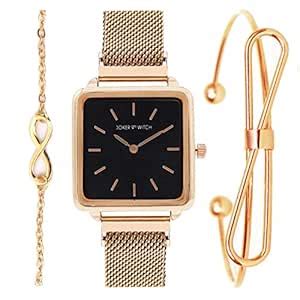 Joker & Witch Stainless Steel Firefly Rosegold Analog Watch Bracelet ...