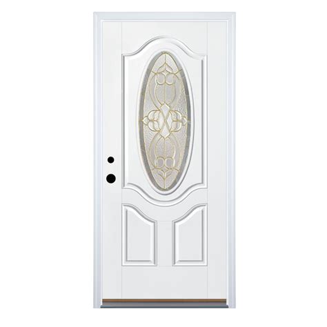 Therma-Tru Benchmark Doors Willowbrook 36-in x 80-in Fiberglass Oval ...