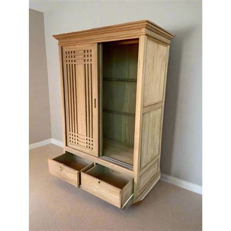 Teak Wood Wardrobes TWD-1004 | Buy Online in India | TimberCraft