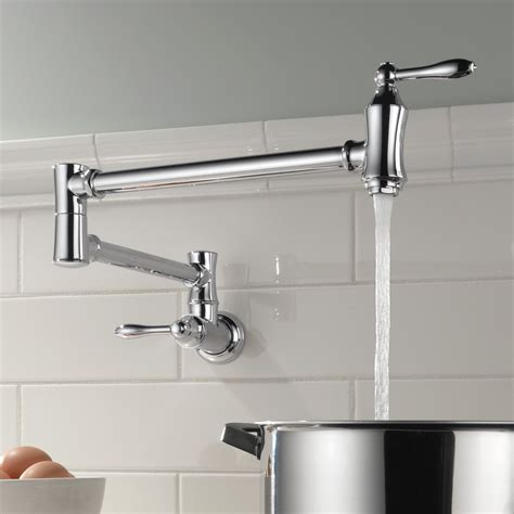 Delta Delta Double Handle Wall Mount Other Pot Filler Faucet | Wall ...