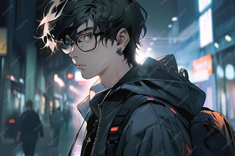 Manga Boy With Glasses