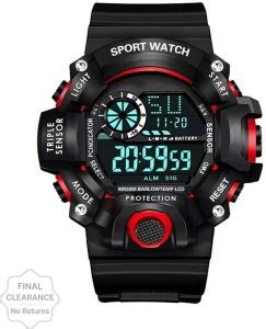 Trex LED Light Semi Water&Shock Resistance Alarm Digital Watch - For ...