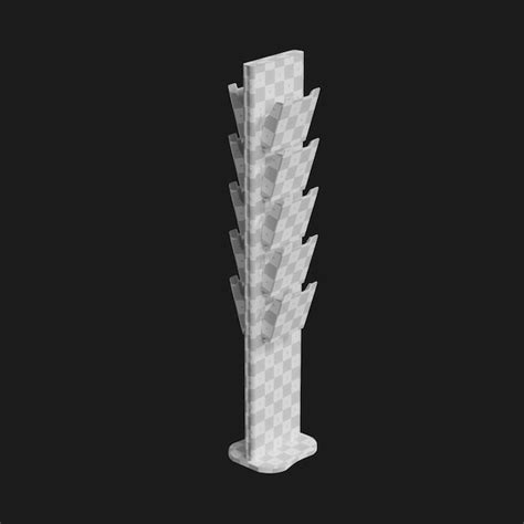Présentoir de brochures : modèle 3D Premium