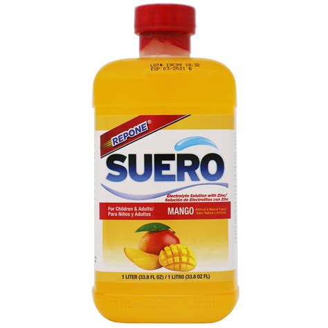 Suero Mango Electrolyte Drink, for Adults and Children 1 Year and Older ...