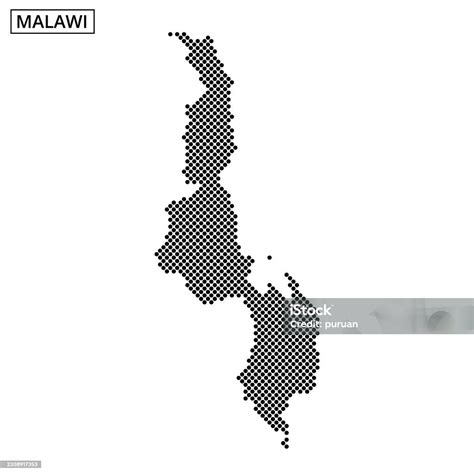 Detailed Map Of Malawi Highlighting Its Unique Geographic Features And Location In Africa Stock ...