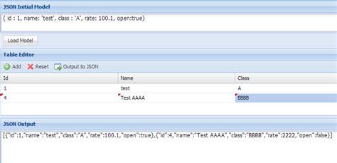 Image result for JSON Table Editor