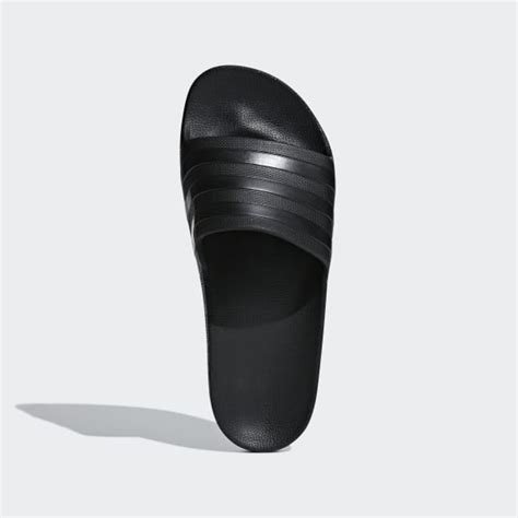adilette Core Black Aqua Slides | Free Shipping with adiClub