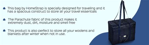 Homestrap Jumbo Attachi/Travel/Duffle/Storage Bag- Blue : Amazon.in ...