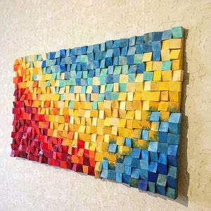 Solar Eclipse Wood Mosaic Wall Decor – Saajawat