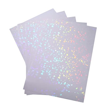 Buy 20 Sheets A4 Size Broken Glass Holographic Premium Cold Laminated ...