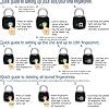HJJH USB Charging Fingerprint Padlock, Fingerprint Lock Electronic ...