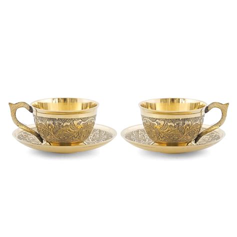 Brass Cup and Saucer Online India | Top Quality Tableware – Brass Globe