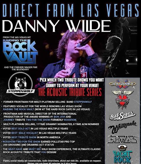 Former Steppenwolf vocalist Danny Wilde RETURNS! FREE SHOW ...