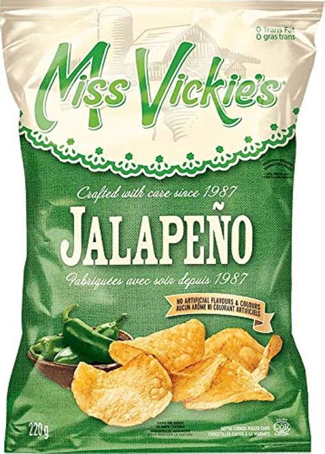 Amazon.com: Miss Vickies Jalapeno Kettle Cooked Potato Chips 220g (2 ...