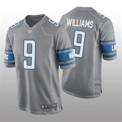 Detroit Lions Jameson Williams Silver Jersey Game – Men’s ...