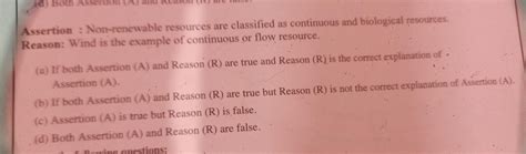 Kindly helpsocial science geographyclass 10 assertion reason - Brainly.in