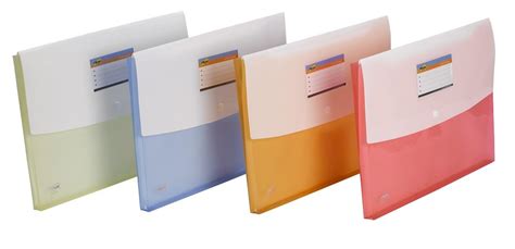 Trio Transparent Envelope Folder | FC Size Document File Folder Storage ...