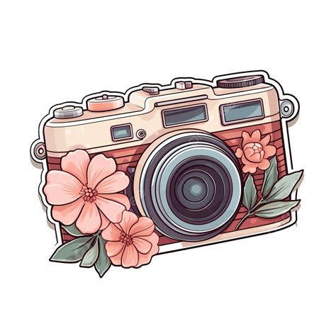 Aesthetic Cute Sticker Digital Camera Bullet Journal