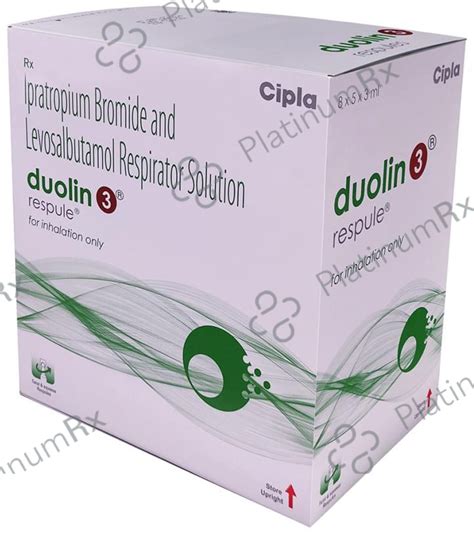 Duolin 3 500mcg/1.25mg Respules 5X2.5ml - Save 18% on Substitute Medicine