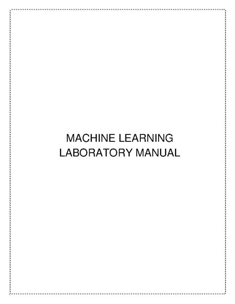 MC4311 - Machine Learning Laboratory Manual and Data Structures Guide ...