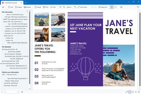 Open XPS File 的图像结果