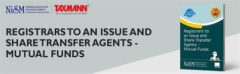Buy NISM's Registrars to an Issue and Share Transfer Agents – Mutual ...