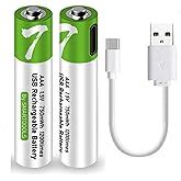 OSELTECH Rechargeable AA Batteries 1.5V 2600mWh USB Lithium ion ...