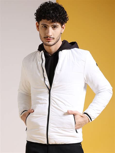 The Indian Garage Co White Lightweight Padded Jacket - Price History