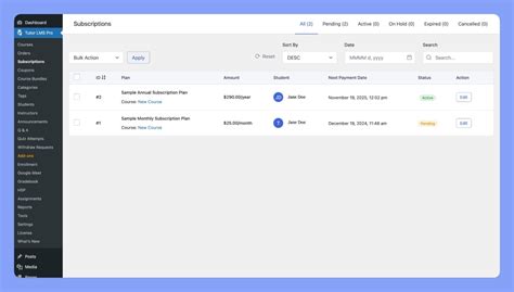 Image result for Subscriptions Database