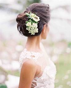 Flowered Hair Wedding Style by 20 Wedding Hairstyles With Flowers Martha Stewart Weddings Flowered Hair Wedding Style