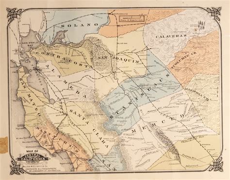 Map of Central California, circa 1888 | Special Collections & University Archives