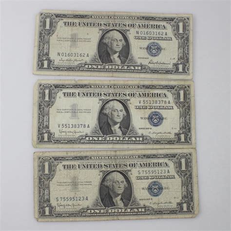 1957 $1 Silver Certificates - 3 | Property Room