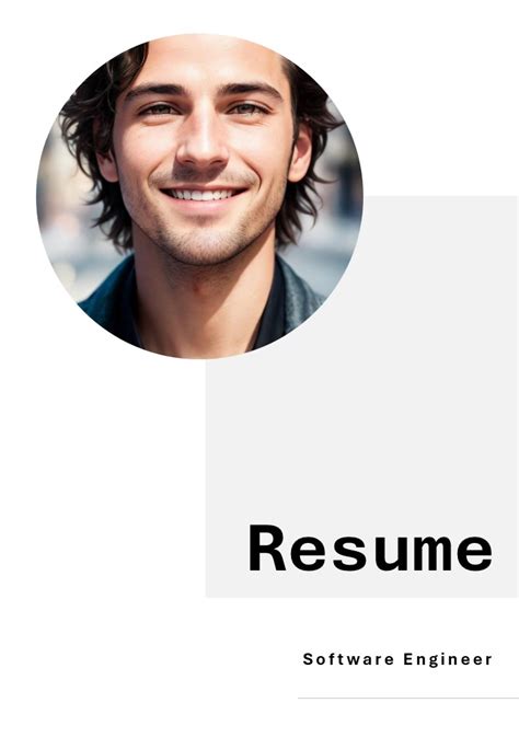 Software Engineer Resume 的图像结果
