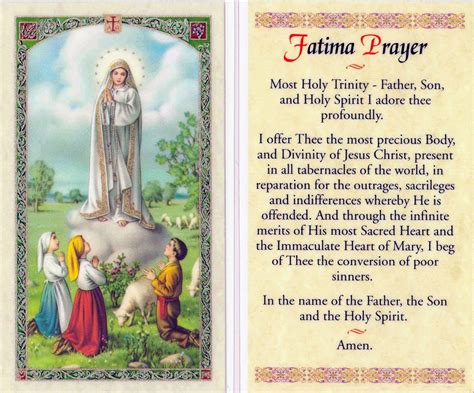 Fatima Prayer Catholic
