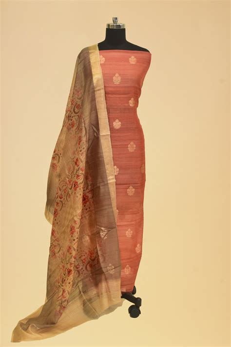 Tusser Digital Suit | SND Designers Studio – SNDVaranasi.in – SND Varanasi