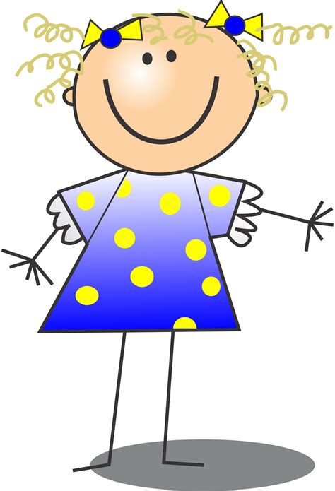 Girl Stick Figure - ClipArt Best