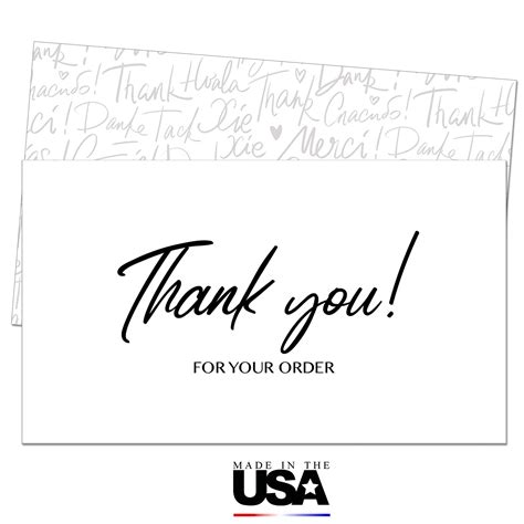 85 Thank You for Your Order Cards : Amazon.in: Office Products