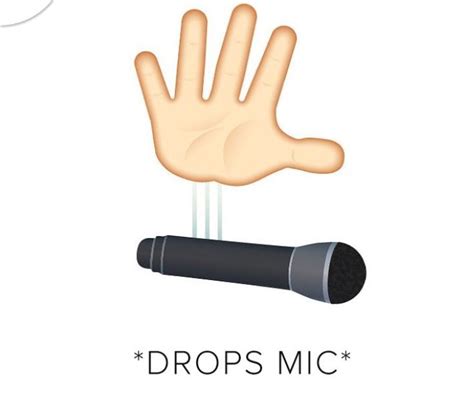 Drops Mic emoji | Mic drop, Emoji, Know your meme
