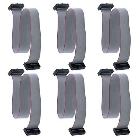 Antrader F/F IDC Connector 20 Pins Flat Ribbon Cable 2.54mm Pitch 30cm ...