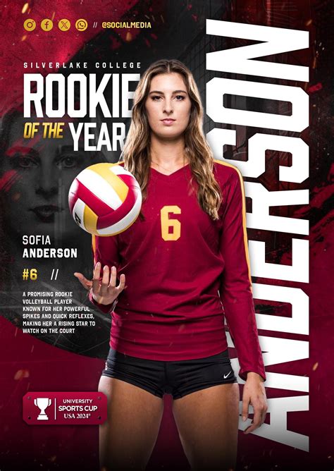 Volleyball Poster Template | Editable PSD Sports Banner - Etsy