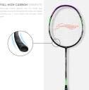 LI-NING G-Force 3800 Superlite Black, Purple Strung Badminton Racquet ...