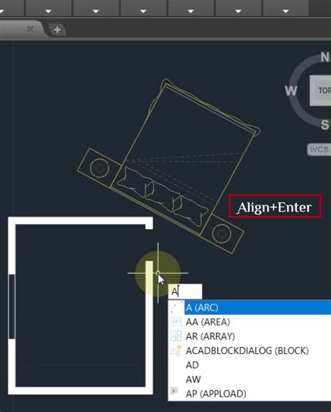 Align Tool AutoCAD 的图像结果