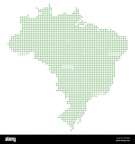 Green dotted map of brazil hi-res stock photography and images - Alamy