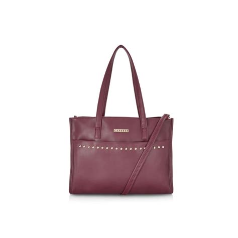 Buy Caprese Teena Large (E) Burgundy Tote Online