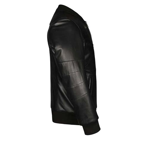 Buy Leather Jackets for Men - Black Bomber Jackets online | SaintG ...