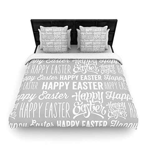 Buy Kess InHouse 88 by 104" KESS Original Happy Easter Woven Duvet ...