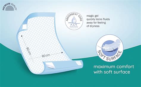 Seni Soft Classic HE Underpads, Large (90 x 60 cm) - Highly Absorbent ...