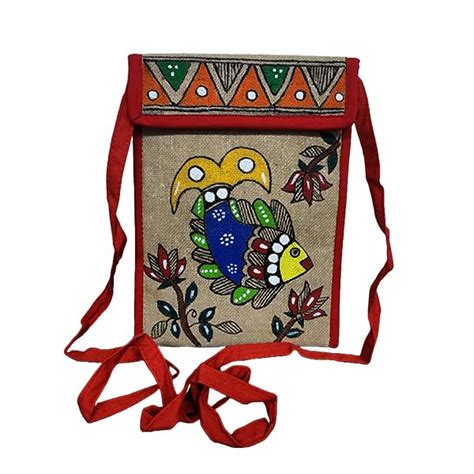Buy DVTECH® Madhubani Craft Colorful Mithila Painting Mobile pouch ...
